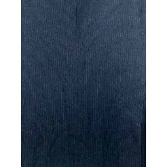 Banana Republic Tailored Fit Navy Blue Pinstripe Sport Coat Suit Jacket Size 44R - Picture 4 of 9